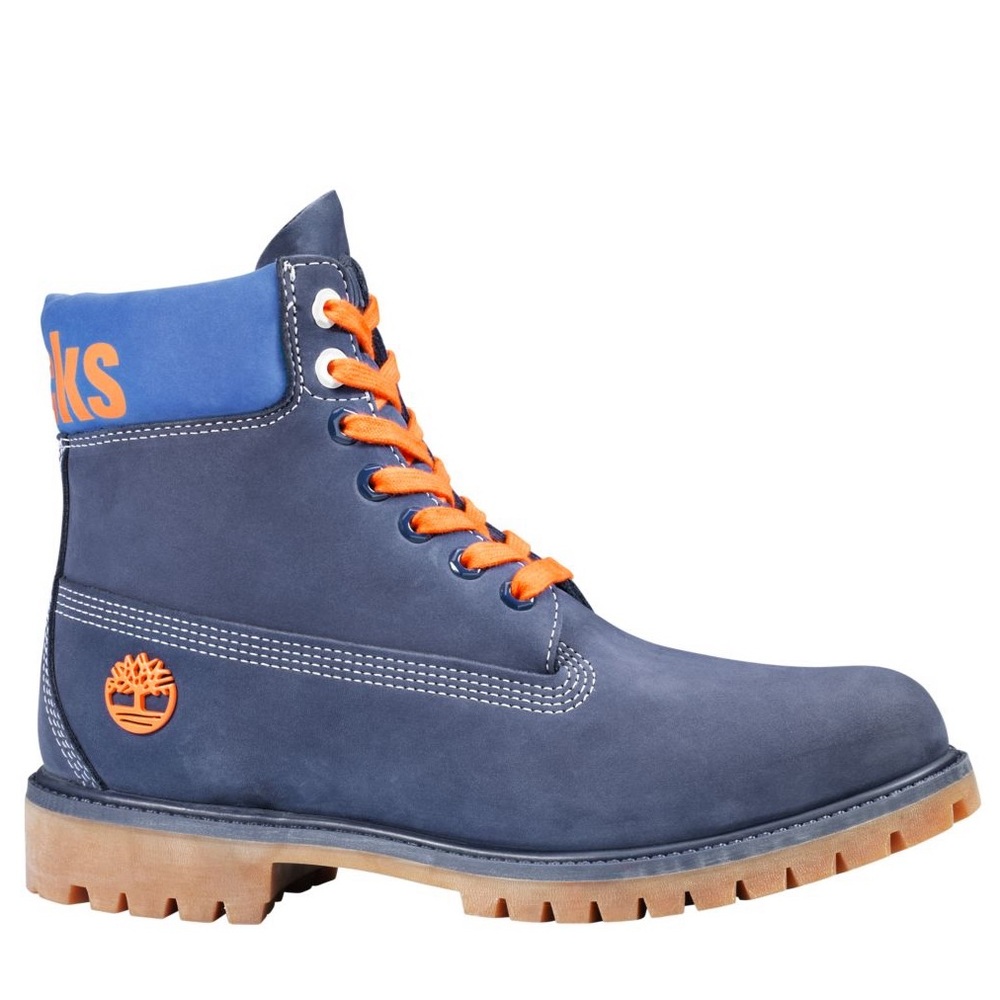 MEN'S TIMBERLAND X NBA NEW YORK KNICKS BOOTS - Picture 3 of 9
